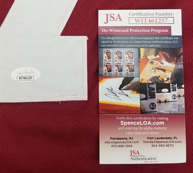 Jim Hart Signed Cardinals Jersey (JSA COA) St Louis Starting Q.B.(1966–1983)