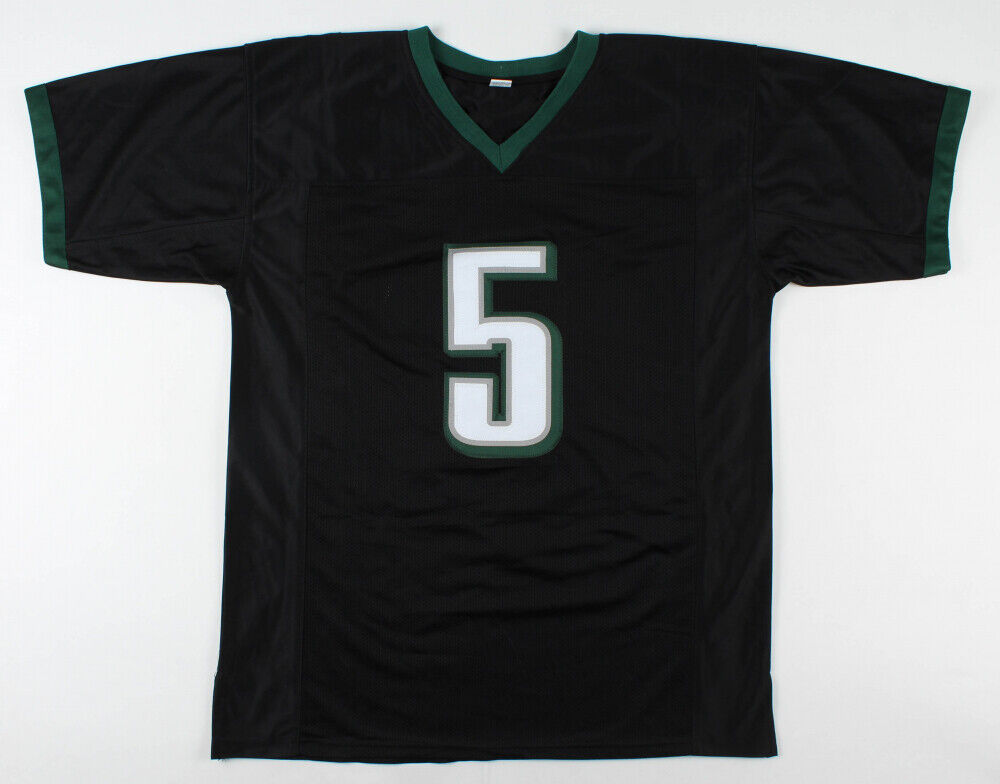 Donovan McNabb Signed Philadelphia Eagles Black Jersey (Beckett) 6xPro Bowl QB