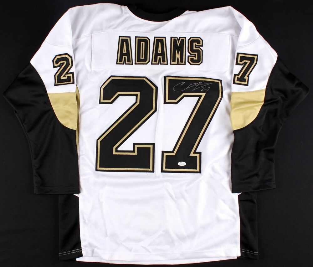 Craig Adams Signed Pittsburgh Penguins White Jersey (JSA)