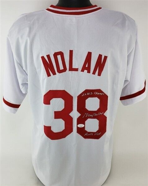 Gary Nolan "2x WS Champ & Reds HOF" Signed Cincinnati Reds Jersey (JSA COA)