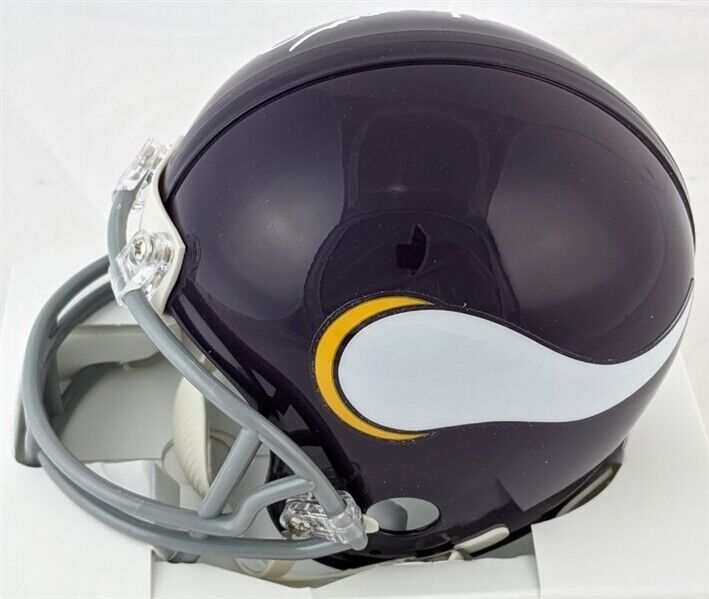 Tommy Kramer Signed Minnesota Vikings Mini-Helmet (Beckett COA) Two Minute Tommy