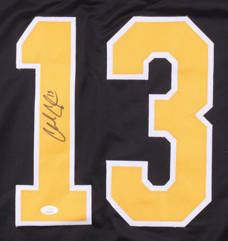 Charlie Coyle Signed Boston Bruins Throwback "B" Logo Jersey (JSA COA) Center