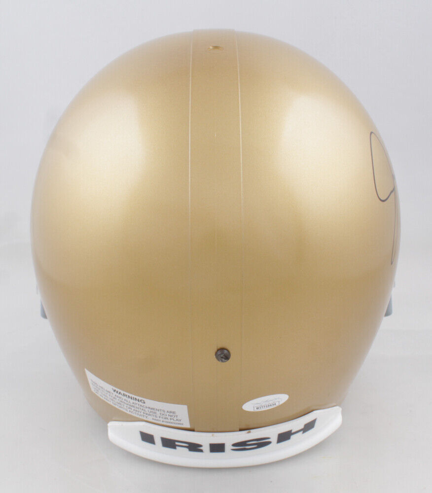 Jack Coan Signed Notre Dame Fighting Irish Full-Size Helmet (JSA COA) 2021 Q.B.