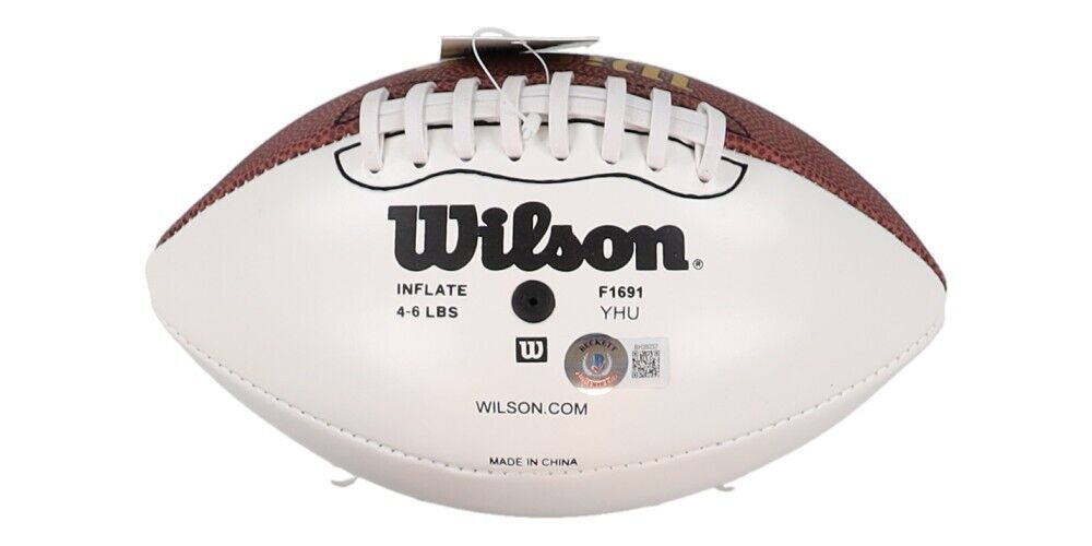 Fran Tarkenton Signed NFL Mini Football (Beckett) Minnesota Vikings All Pro Q.B.