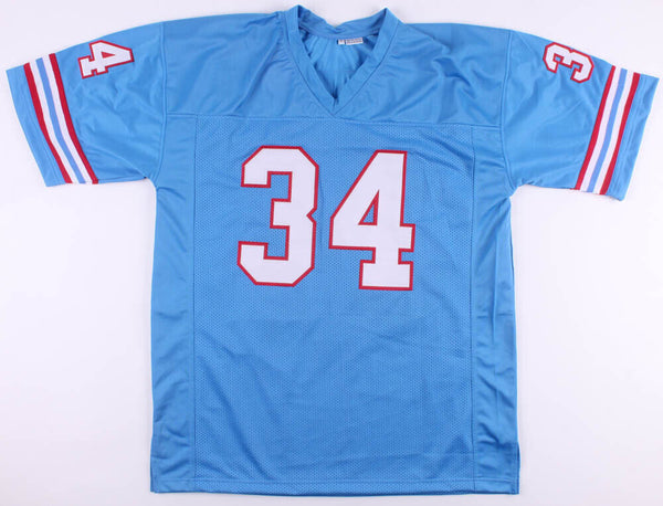 Earl Campbell Autographed Oilers Mitchell & Ness Jersey w/HOF-JSA W at  's Sports Collectibles Store