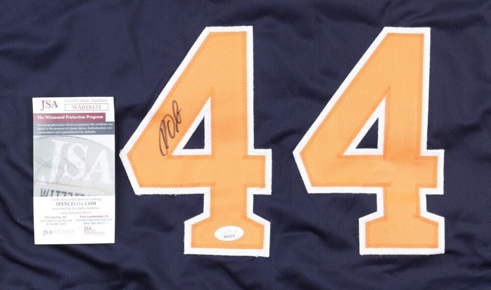 Roy Oswalt Signed Houston Astros Jersey 2005 NLCS MVP-2005 World Series/ JSA COA