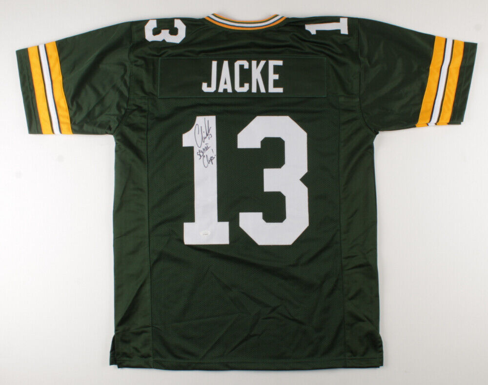 Chris Jacke Signed Green Bay Packers Jersey Inscribed "SBXXXI Champs!" (JSA COA)