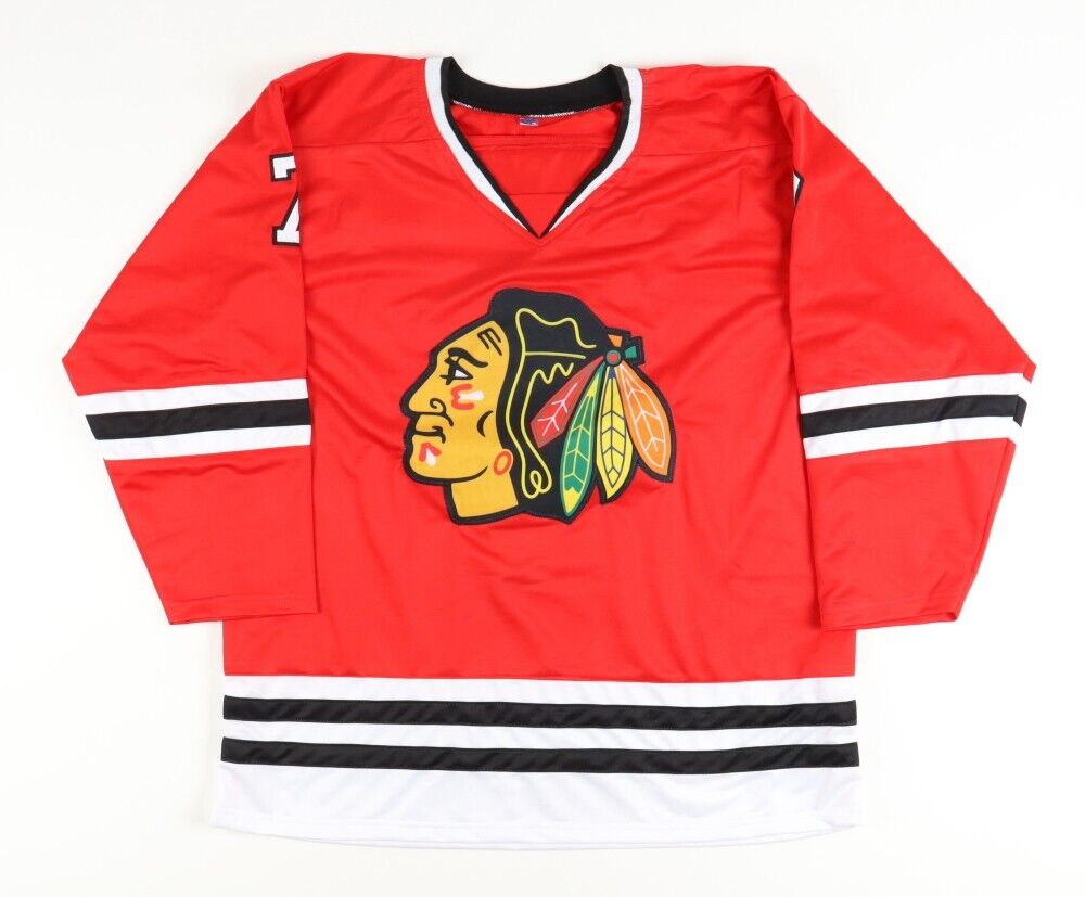 Chris Chelios Signed Chicago Blackhawks Jersey (OKAuthentics) Hall of Fame Def