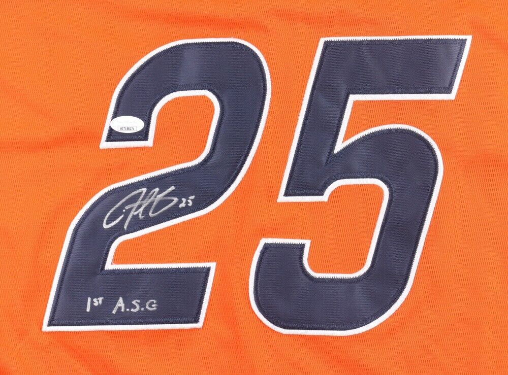 Derrek Lee Signed 2005 MLB All Star Game Jersey Ins "1st ASG" (JSA) Chicago Cubs