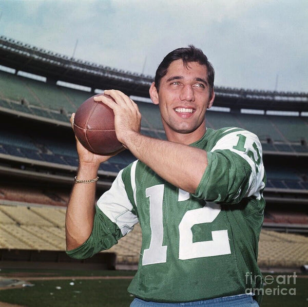 Joe Namath Super Bowl III Color New York Jets 8x10 Framed Football Photo  with Engraved Autograph