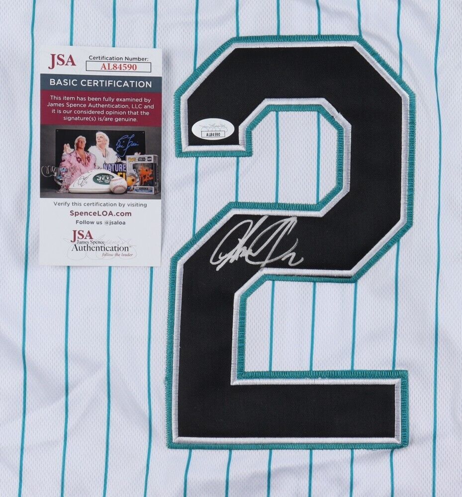 Jazz Chisholm Jr. Signed Florida Marlins Jersey (JSA COA) Miami 2nd Baseman