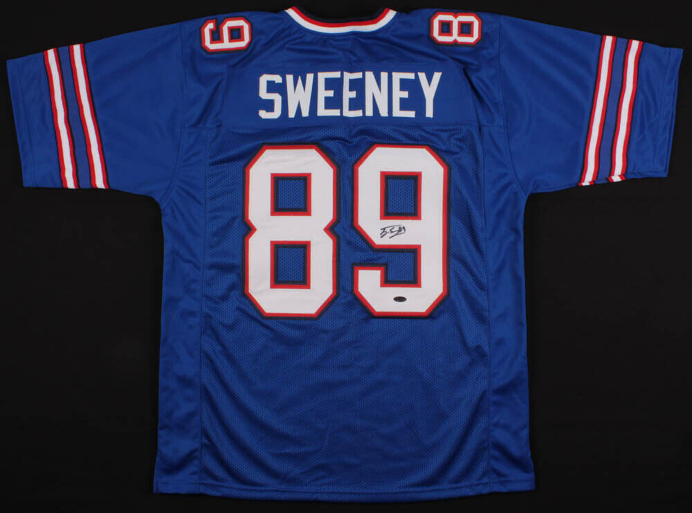 Tommy Sweeney Signed Buffalo Bills Jersey (Playball Ink Holo) 2019 7th Round Pck