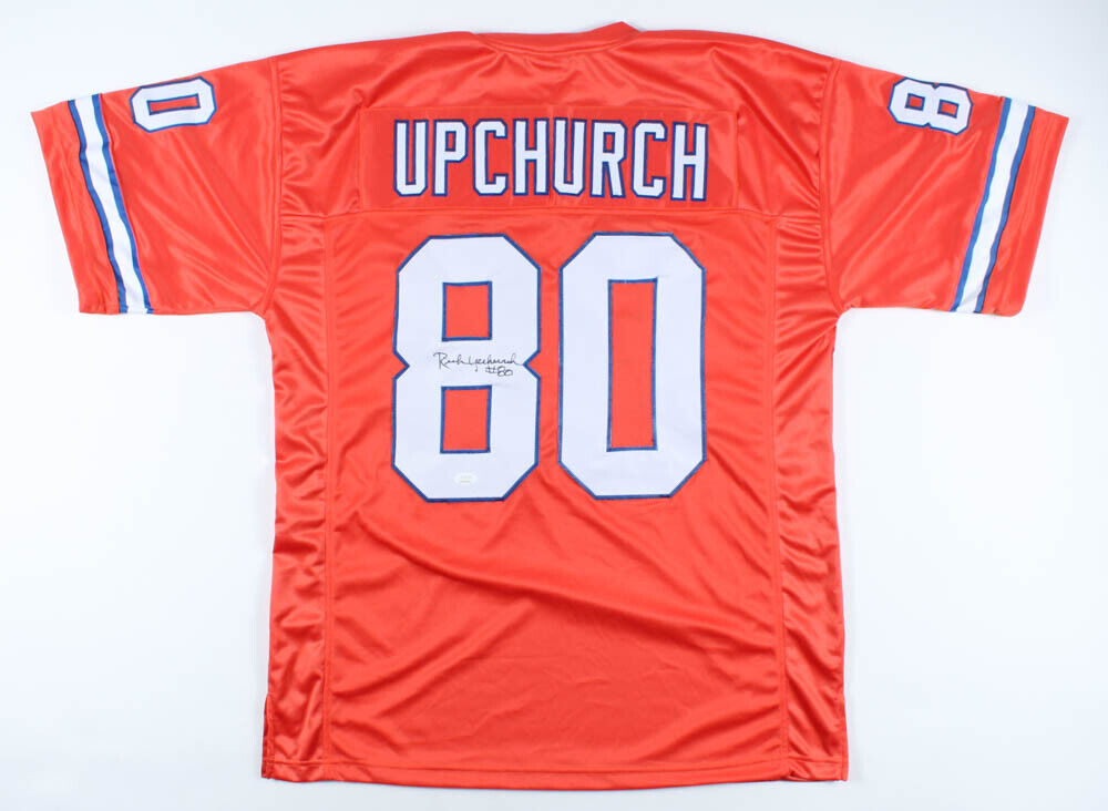 Rick Upchurch Signed Broncos Jersey (JSA COA) Denver All Pro Wide Receiver