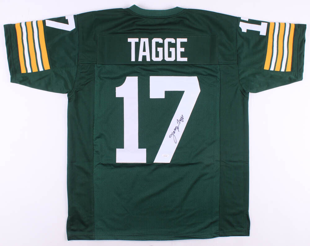 Jerry Tagge Signed Packers Jersey (JSA COA) Green Bay 1st Rd Draft Pick 1972 QB