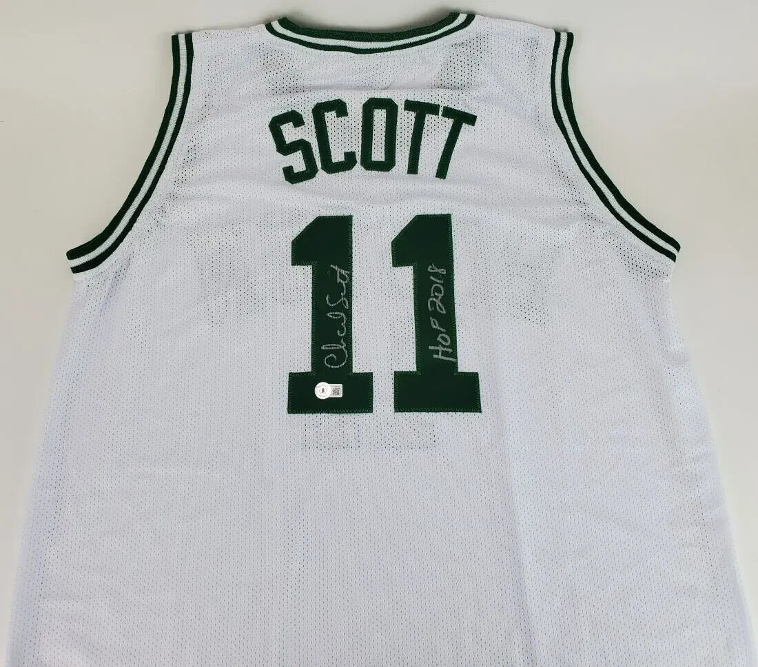 Charlie Scott Signed Boston Celtics Home Jersey Inscribed "HOF 2018" (Beckett)