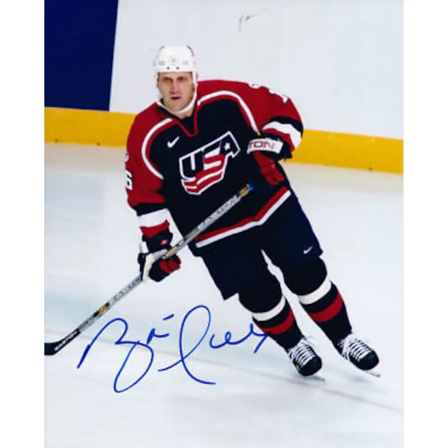 Brett Hull Signed Team USA 2002 Jersey (PSA COA) Silver Medal Win Salt Lake City