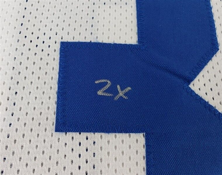 Brock Marion Signed Dallas Cowboys White Home Jersey "2x SB Champs" (JSA COA)