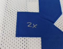 Brock Marion Signed Dallas Cowboys White Home Jersey "2x SB Champs" (JSA COA)