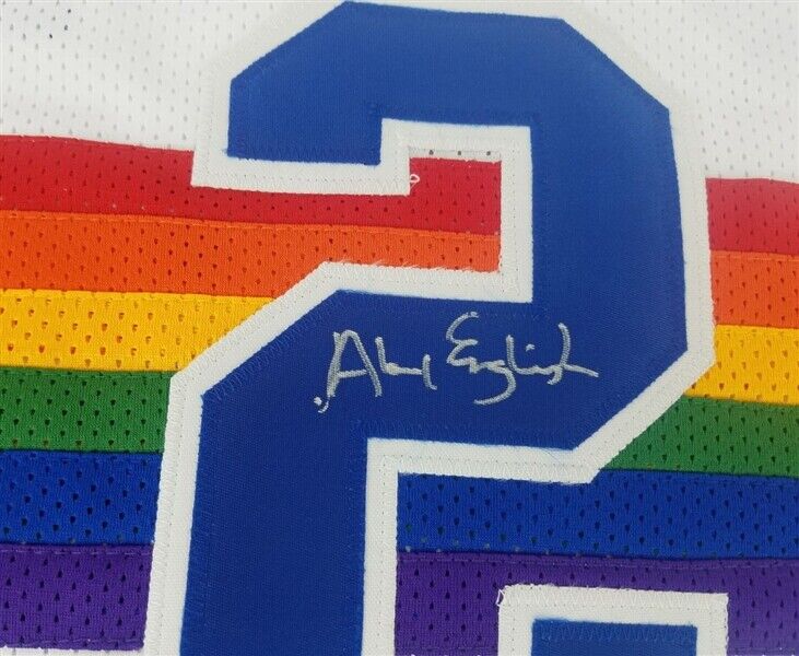 Alex English Signed Denver Nuggets Jersey (PSA COA) 8xNBA All-Star (1982–1989)