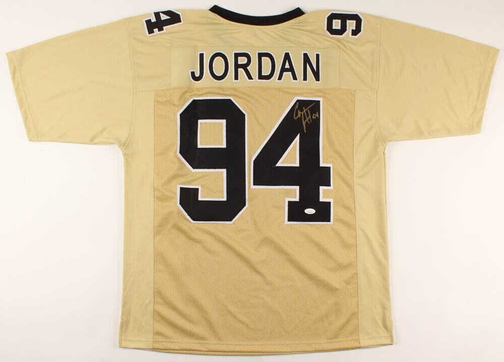 Cameron Jordan Signed New Orleans Saints Gold Jersey (JSA COA) 3×Pro Bowl D.E.