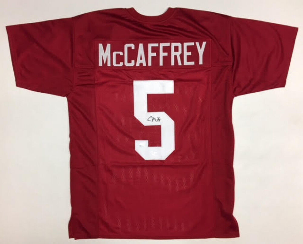 Christian McCaffrey Signed Stanford Cardinal Jersey (JSA) San Francisco 49ers RB