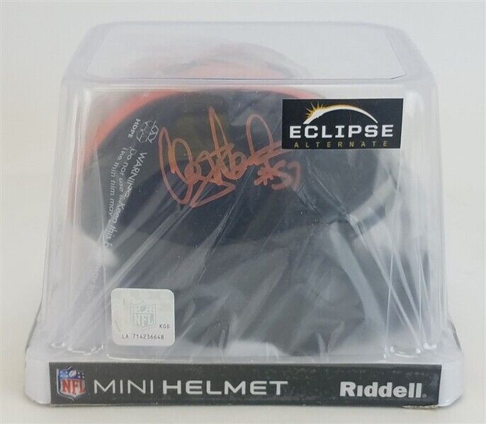 Clay Matthews Jr. Signed Cleveland Browns Eclipse Mini Helmet (Beckett COA)