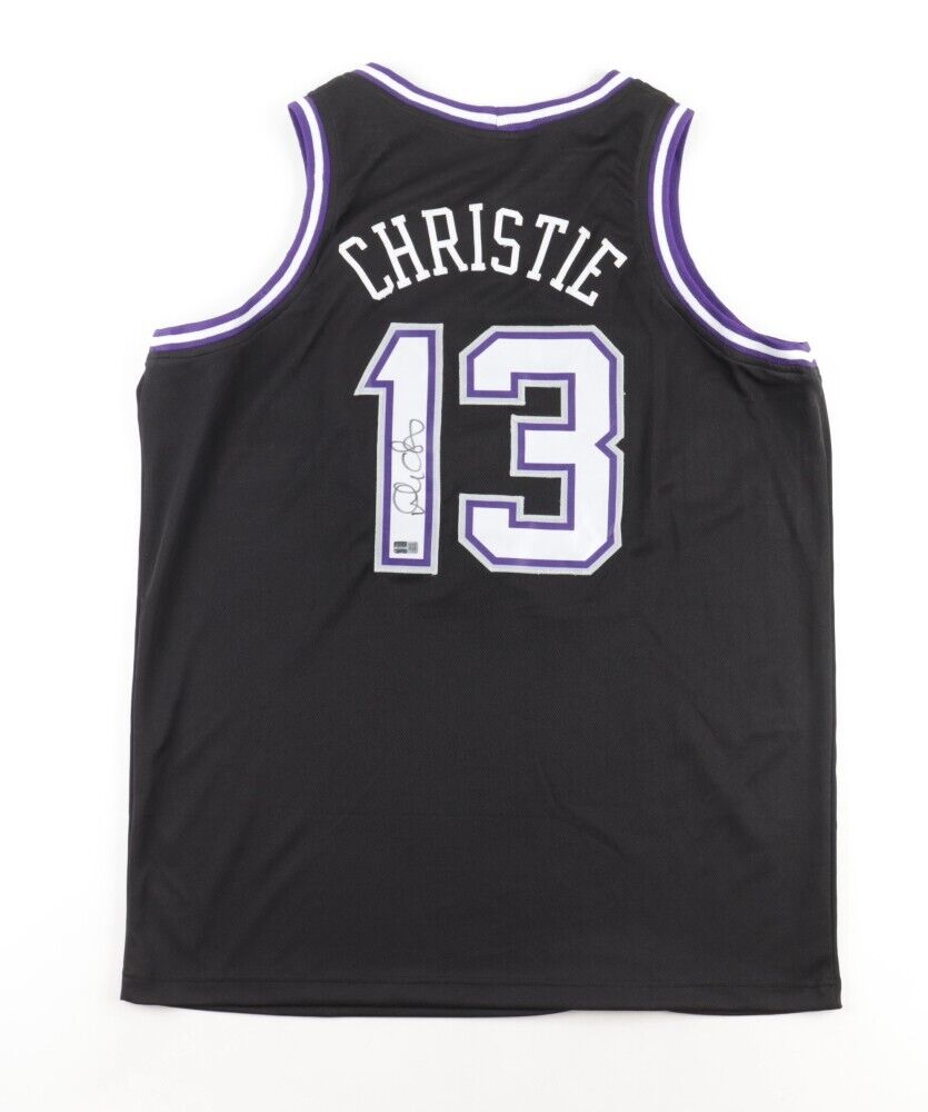 Doug Christie Signed Sacramento Kings Jersey (Steiner) 1992 1st Round Draft Pick