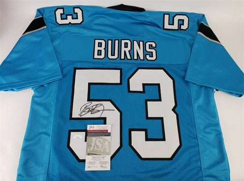Brian Burns Signed Panthers Jersey (JSA COA) Carolina 2019 #1 Pick NFL Draft DE