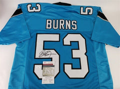 Brian Burns Signed Panthers Jersey (JSA COA) Carolina 2019 #1 Pick NFL Draft DE