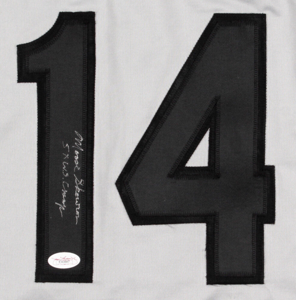 Bill "Moose" Skowron Signed Yankees Jersey Inscribed "5x W.S. Champs" (JSA COA)