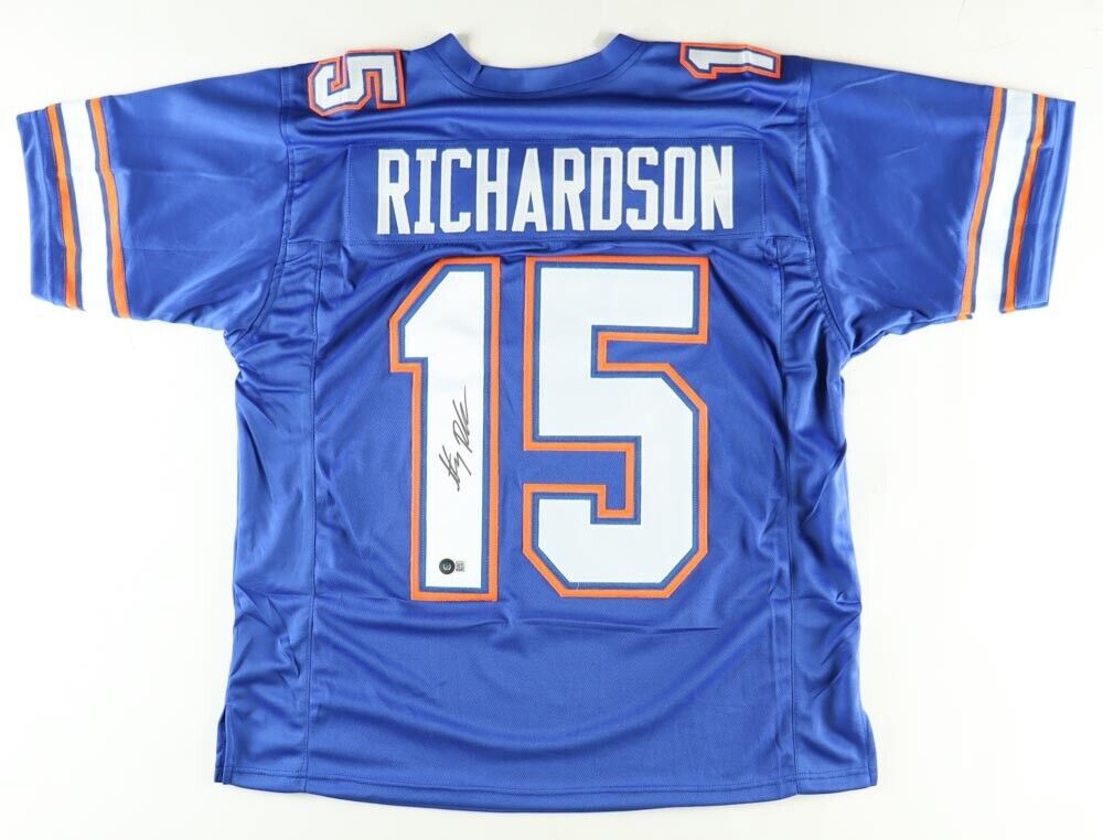 Anthony Richardson Signed Florida Gator Jersey (Beckett) 2023 1st Round Draft Pk