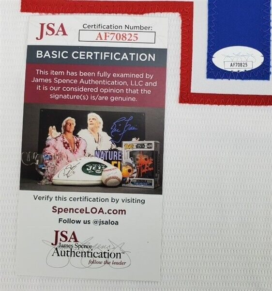 Jacob deGrom Signed Texas Rangers Jersey (JSA COA) 2014 NL Rookie of the Year