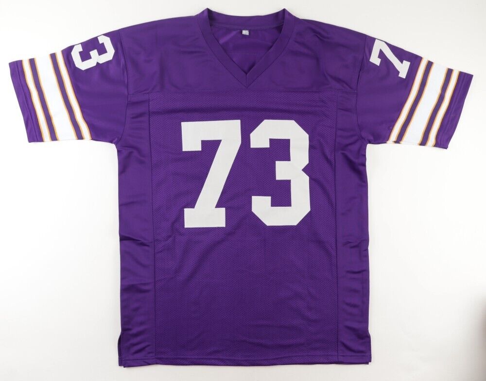 Ron Yary Signed Minnesota Vikings Jersey (JSA) 7xPro Bowl O-Tackle / HOF 2001