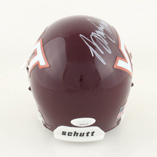 Bruce Smith Signed Virginia Tech Hokies Full-Size Helmet (Dave