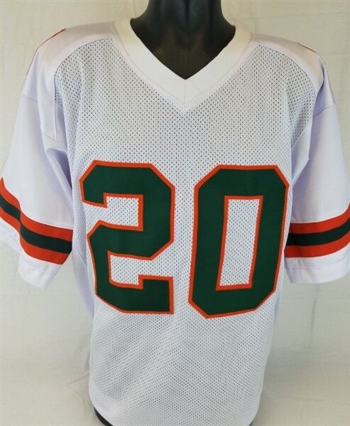 Bernie Kosar Signed Miami Hurricanes White Jersey (JSA COA) 1983 National Champs