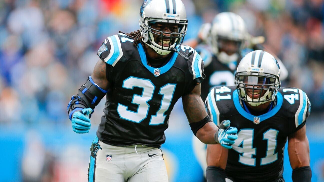 Charles Peanut Tillman Signed Carolina Panthers Jersey (Beckett COA) All Pro D.B