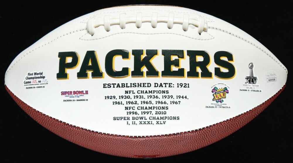 Jayden Reed Signed Green Bay Packers Logo Football (JSA COA) 2022 Rookie W.R