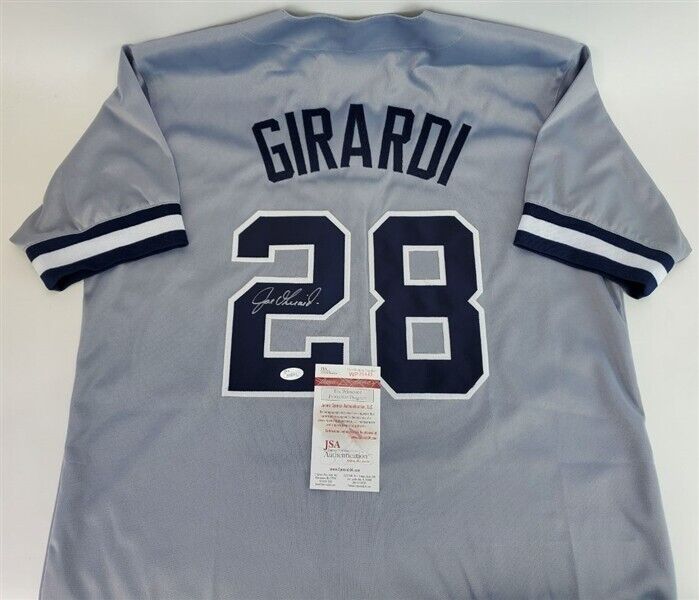 Joe Girardi Signed Yankees Jersey (JSA COA) Gray Road New York Manager Jersey