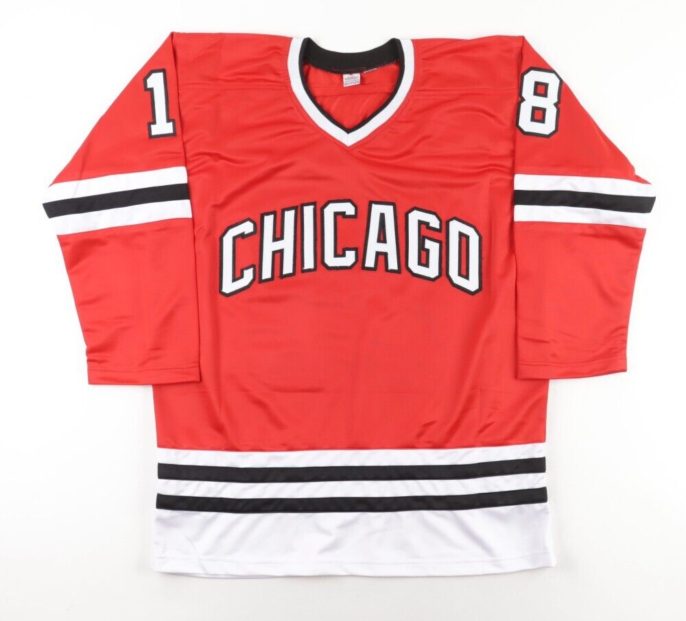 Denis Savard Signed Chicago Blackhawks Jersey Inscribed "HOF 2000" (JSA COA)