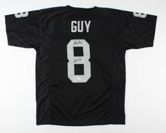 Ray Guy Signed Los Angeles Raiders Jersey (JSA Holo) 7×Pro Bowl Punter / HOF 14