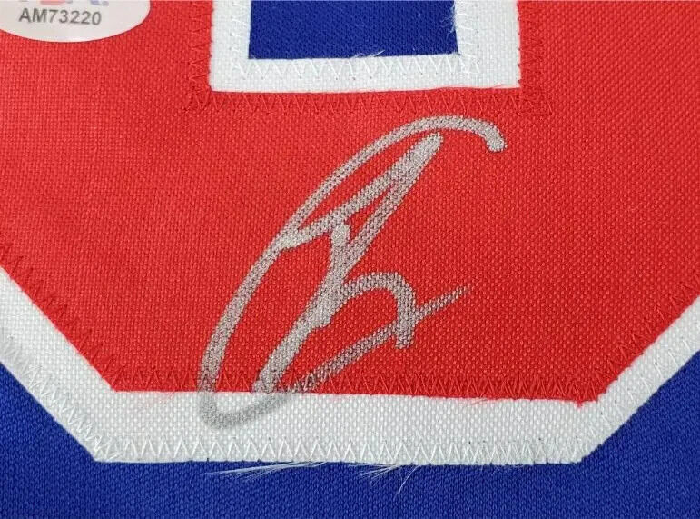 Robert ONeill Signed New York Rangers 911 Never Forget Jersey "Never Quit" (PSA)