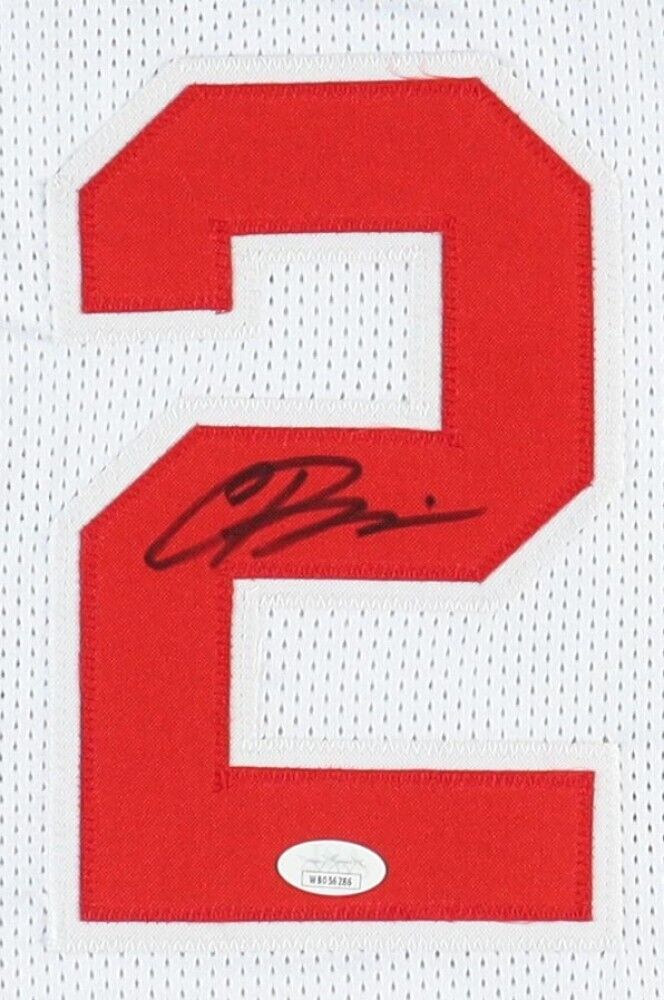 Christian Braun Signed Kansas Jayhawks Jersey (JSA) Denver Nuggets 1st Round Pck