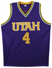 Adrian Dantley Signed Utah Jazz Jersey Inscribed "HOF 2008" (Beckett) 6xAll Star