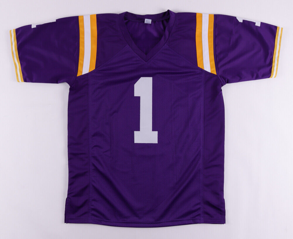 Kayshon Boutte Signed LSU Tigers Jersey (Beckett Hologrm) 2021 Sophmore Receiver