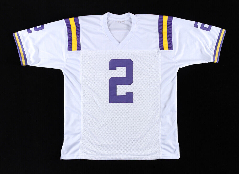 Justin Jefferson Signed LSU Tigers Jersey (JSA COA) Vikings 2020 1st Rnd Pk W.R