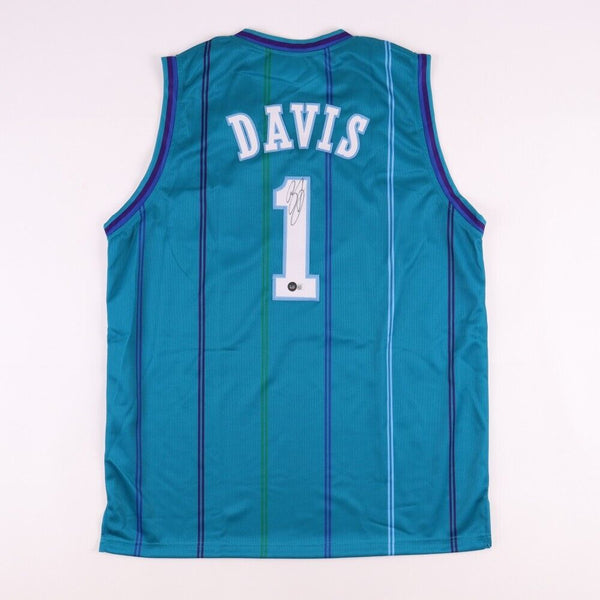 Baron Davis Autographed Blue Pro Basketball Jersey-Beckett W