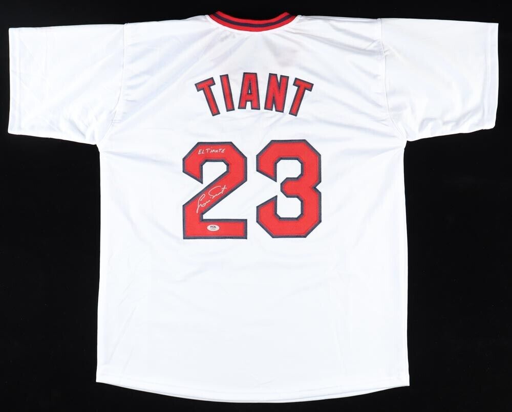 Luis Tiant Signed Boston Red Sox Jersey "El Tiante" (PSA COA) 3×All-Star Pitcher