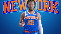 Jalen Brunson Signed New York Knicks Jersey (Beckett) 2xNCAA Champion Wildcats