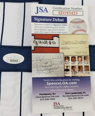 Oswald Peraza Signed New York Yankees Jersey (JSA COA) Next Great NY Shortstop