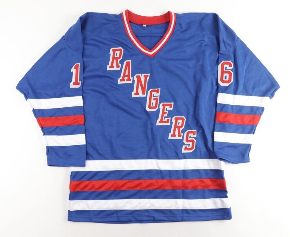 Marcel Dionne Signed New York Rangers Jersey Inscribed "HOF 92" (N.E.P. COA)